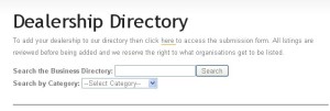 South African Dealerships Directory Now Open