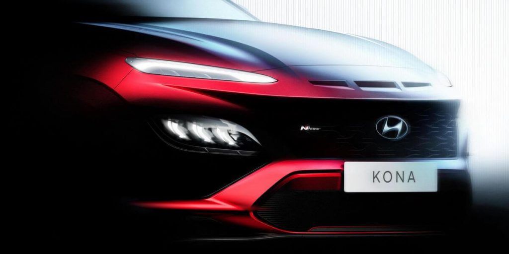 Hyundai Kona N Line teaser front