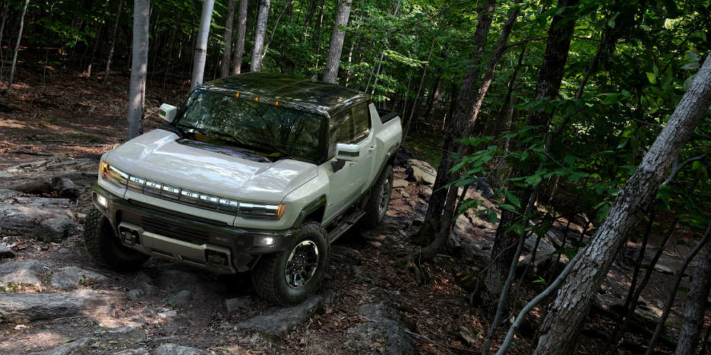 GMC Hummer EV forrest