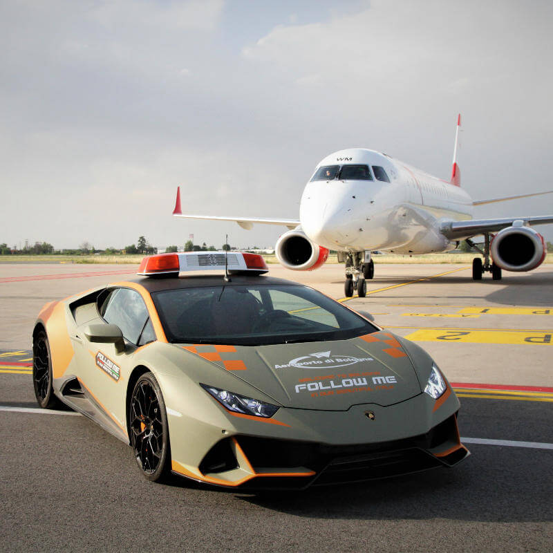 Bologna Airport Lamborghini