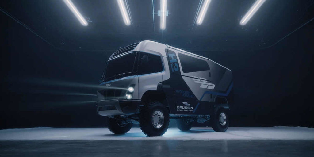 Gaussin reveals the H2 hydrogen-electric racing truck for Dakar 2022