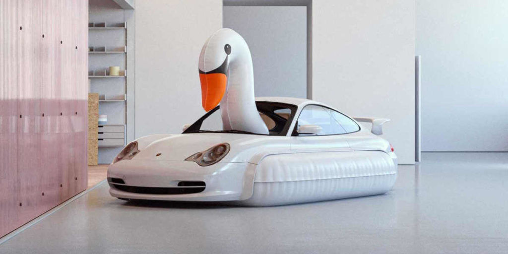 Porsche built the Swan Art Car