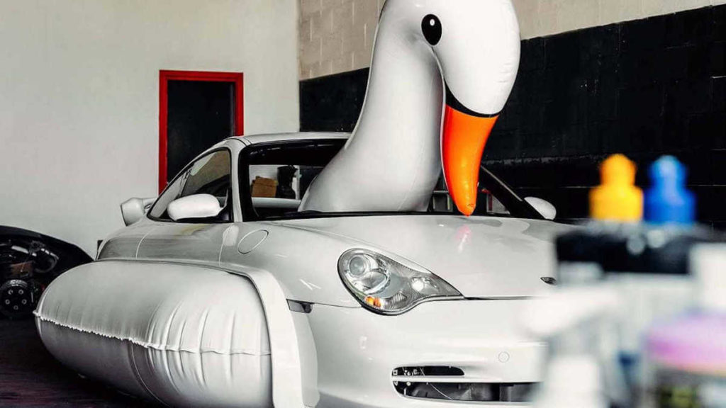 Porsche built the Swan Art Car