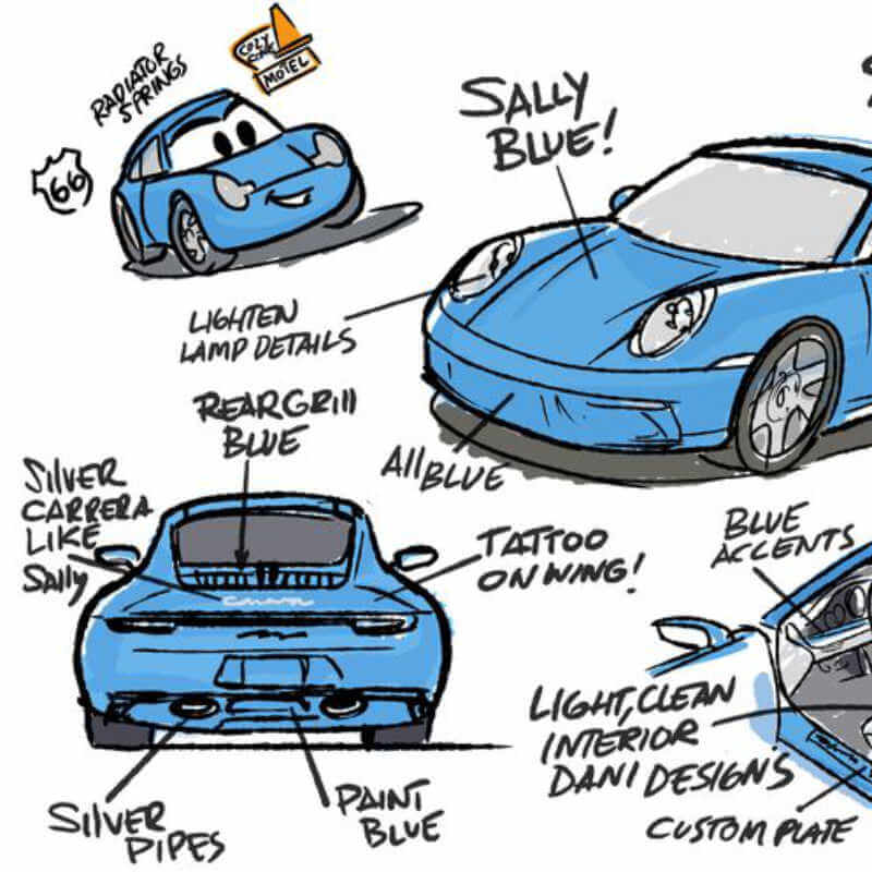 Porsche And Pixar Are Making A Real Sally Carrera From Cars