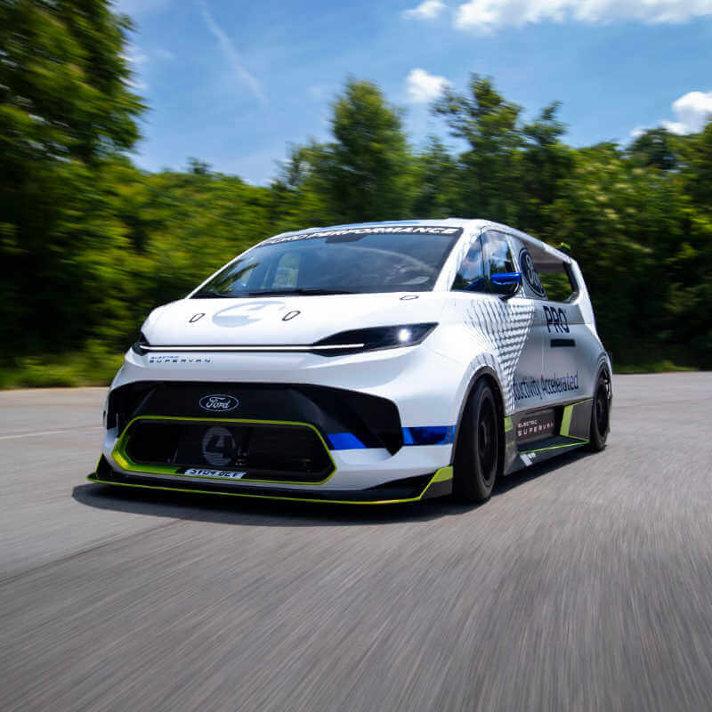 Wild-Styled Ford Pro Electric SuperVan Packs A High-Voltage Punch