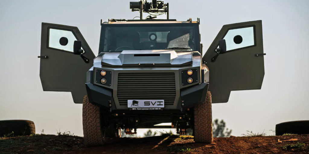 Armoured Land Cruiser with six wheels from SVI