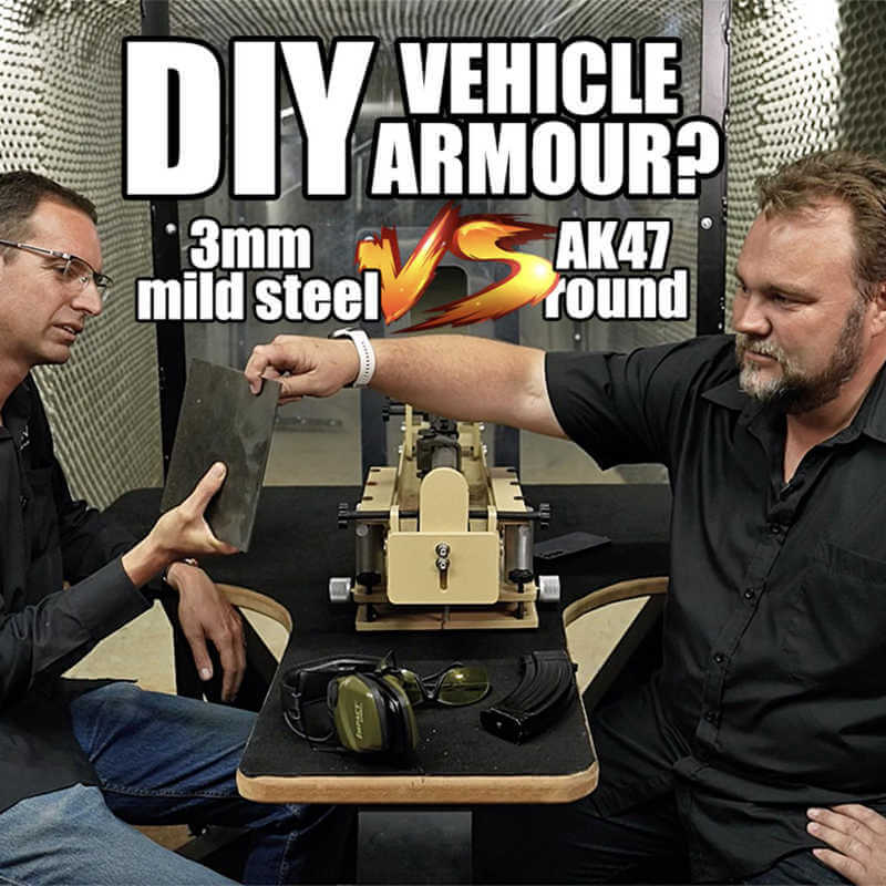 DIY Vehicle Armour? 3mm Mild-steel Plate Vs AK47 Round